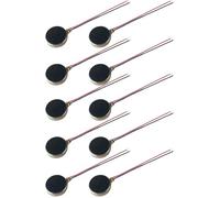 Arroopu Moteur de Vibration - 10 Pièces Moteurs De Vibration À Courant Continu | Petit Moteur Vibrant Plat en Forme de Pièce - pour Électroniques Tablettes Smartphones Contrôleurs de Jeu Massagers