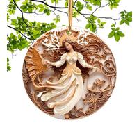 Arroopu Ornements De Noël Catholiques À Effet 3D | Pendentif de Sapin de Noël en Acrylique - Décoration de Fête pour Appartement Petite Cuisine Salon Magasin École Classe