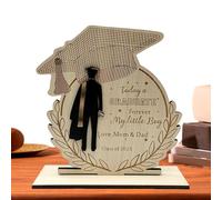 Arroopu Panneau Diplôme 2025, Cadeau-Souvenir en Bois, Décoration de Bureau et d'Intérieur Inspirante pour Étudiants et Célébrations de Fin d'Études Lycée Université