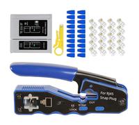 Arroopu Pince À Sertir Pour Câbles,Set de Serre-Câbles pour Usage Domestique | Pince À Sertir Ergonomique Pour Lignes Téléphoniques, Marine, Automobile, Réseau, Câblage Et