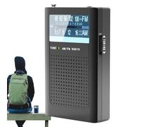 Arroopu Radio Portable AM FM,Radio Extérieur Résistante aux Intempéries - Réception Longue Portée, Double Mode d'Écoute, Équipement de Survie Léger pour Camping, Randonnée et Voyage