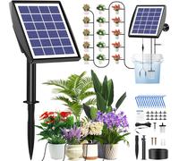 Arrosage Automatique Énergie Solaire,Kit Arrosage Automatique De Jardin Avec Tuyau De 15M Pour Jardin Extérieur Et Balcon Plantes En Pot,Légumes