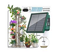Arrosage Automatique Énergie Solaire,Système Arrosage Goutte à Goutte avec 10M Tuyau Arrosage et 10 Goutteurs