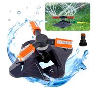 Arrosage Automatique Pelouse à 3 Bras,Arroseur Rotatif,Arrosage Automatique pour Jardin 360 Degrés,Arroseur Automatique,Utiliser pour Fleurs,légumes Asperseur,Végétatif Arrosage