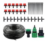 Arrosage goutte à goutte automatique, installation facile, 10 cm, kit d'irrigation goutte Connect, buses et arroseurs réglables, contrôle du débit pour balcon, patio, cour