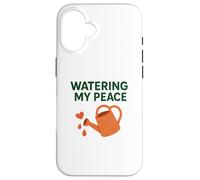 Arroser ma Paix Moi-même, Soin de la Pleine Conscience Jardin de Motivation Coque pour iPhone 16