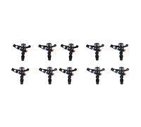 Arroseur à Bras oscillant à Filetage 10 pièces, arroseur d'irrigation en Plastique Technique Rotatif à 360 ° 4,7x4,5 Pouces, Poids de 470 g, pulvérisation Uniforme pour économiser