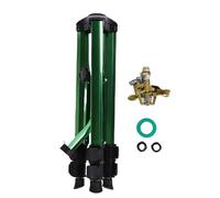 Arroseur à Choc en Laiton Robuste avec Trépied Extensible 50-105cm, Raccord 3/4 Pouce - Large Zone d’Irrigation, Installation Facile, pour Jardin Pelouse Serre