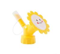 Arroseur à double tête pour mini arrosoir, pulvérisateur et versement double mode, pulvérisateur réutilisable en plastique pour plantes et fleurs d'intérieur, respectueux de l'environnement (jaune)