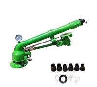 Arroseur À Impact avec Manomètre, Pistolet Darrosage De 2 Pouces pour Lirrigation Agricole, Jet Darrosage À 360° pour Une Large Zone, Idéal pour Lirrigation des Pelouses Et Jardins Agricoles.