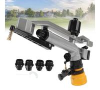 Arroseur à impact réglable à 360°, kit de pulvérisation d'arrosage longue portée pour jardin, agriculture, horticulture et utilisation industrielle