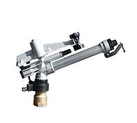 Arroseur à impulsion en métal, arroseur à impact réglable, avec buse de rechange, portée d'eau de 20 à 42 m, buse à bascule rotative à grande surface à 360 °, pulvérisateur de pelouse, pour jardin et