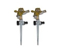 Arroseur à impulsion sur piquet zinc métal 2 pièces