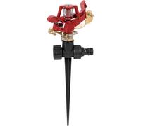Arroseur à impulsions avec mandrin Arroseur circulaire Arroseur de jardin pour max. 452 m² - Installation d'arrosage en métal avec piquet de terre