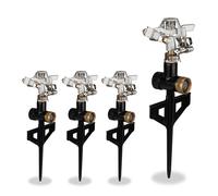 Arroseur à impulsions lot 4 métallique arroseur circulaire, secteurs, gicleur