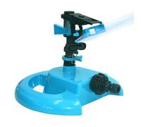 Arroseur à longue portée - Arroseur de pelouse robuste de 20 cm | Base à pointes, eau impulsive, pulsation rotative à 360 degrés pour une grande surface de jardin, ferme, cour et irrigation agricole