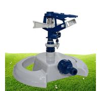 Arroseur à Longue portée - Arroseur de pelouse Robuste de 20 cm | Base à Pointes, Eau impulsive, Pulsation rotative à 360 degrés pour Une Grande de Jardin, Ferme, Cour et Irrigation agricole