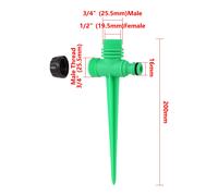 Arroseur à percussion à bascule réglable,buse d'arrosage pour jardin et Agriculture,arrosage de pelouse 360 ° Tube d'extension à jet rotatif - Type GN-bracket