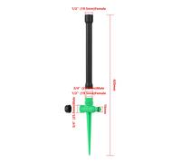 Arroseur à percussion à bascule réglable,buse d'arrosage pour jardin et Agriculture,arrosage de pelouse 360 ° Tube d'extension à jet rotatif - Type GN with tube