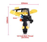 Arroseur à percussion à bascule réglable,buse d'arrosage pour jardin et Agriculture,arrosage de pelouse 360 ° Tube d'extension à jet rotatif - Type Sprinkler