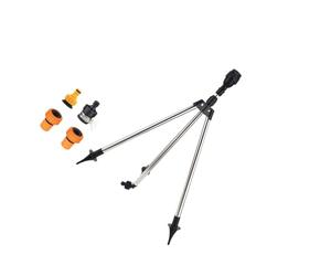 Arroseur à trépied réglable étanche à 360 degrés avec connecteur Rapide de 1 Pouce pour des irrigations efficaces de pelouses et de Jardins Systèmes d ' arrosage de pelouse à trépied en métal