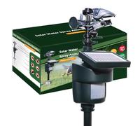 Arroseur activé par Le Mouvement avec Modes de détection Jour et Nuit, Jet d'eau, répulsif pour Animaux avec Panneau Solaire, répulsif pour Oiseaux, hérons, Chats, Jardin, Animaux Sauvages pour Cour