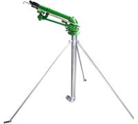 Arroseur Agricole 2" À Impact avec Buse De Rechange Et Support De 1,2 M, Jet Darrosage À 360° pour Grandes Surfaces
