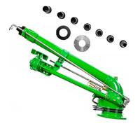 Arroseur Agricole 2" Rotation 360° Avec Impact Réglable, Large Portée Et Buse Pour Irrigation Ferme Jardin Pelouse Et Atténuation De Poussière Extérieure