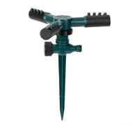 Arroseur automatique de jardin à 360 degrés pour une distribution uniforme de l'eau sur l'herbe, les fleurs et la couverture du sol sans intervention manuelle (vert)