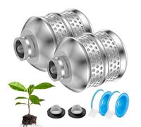 Arroseur barboteur, arroseur barboteur pour Tuyau, Alliage d'aluminium de buse d'inondation, Diffuseur d'eau antirouille, tête de Filtre Douce, Filetage Interne pour Jardin, Culture de potagères