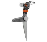 Arroseur-canon sur pic métallique Premium de Gardena : arroseur Premium pour l'arrosage de surfaces jusqu'à 490 m², réglage en continu de la portée jusqu'à 12,5 m (8136-20)