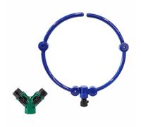 Arroseur circulaire à 360 degrés avec inverseur de tuyau de type Y pour jardin extérieur et système d'irrigation des plantes