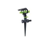 Ribimex Arroseur cracheur à batteur monté sur pic plastique – piquet plastique noir