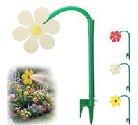 Arroseur Crazy Daisy, Crazy Daisy Sprinkler Tournant 720°, Arroseur de Fleurs Dansantes, Arroseur d'eau de Fleurs, pour Arroser la Cour, Les Chiens, Jeux d'eau (Blanc)
