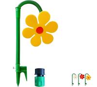 Arroseur Crazy Daisy - Rotatif à 360° - Avec adaptateur - Pulvérisateur de jardin amusant pour pelouse, cour et été - Jaune