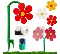 Arroseur Crazy Dancing Daisy - Arroseur rotatif à 360° - Outil d'irrigation de jardin pour arroser la cour - Arroseurs de fleurs rotatifs pour enfants et chiens