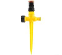 Arroseur d'arrosage automatique rotatif à 360°, construction en ABS avec pulvérisation fine, couverture réglable de 0 à 12 m pour utilisation dans le jardin et la pelouse (A)