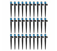 Arroseur d'arrosage goutte à goutte rotatif à 360 degrés, arroseur de fontaine monté au sol, 13 cm réglable et arrêt, adapté pour les systèmes d'irrigation domestiques dans les pelouses de jardin.