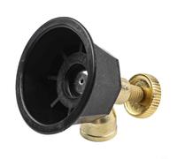 Arroseur de ferme réglable haute pression fabriqué en alliage et plastique pour une irrigation efficace des cultures avec motif de pulvérisation coupe-vent Noir Taille 14 x 1,5