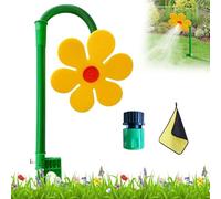 Arroseur de Fleurs Crazy Daisy pour Enfants, Rotation à 360° Joli Arroseur de Marguerites Dansantes, Outil D'arrosage de Jardin Polyvalent pour l'arrosage de la Cour (Yellow)