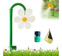 Arroseur de Fleurs Crazy Daisy pour Enfants, Rotation à 360° Joli Arroseur de Marguerites Dansantes, Outil D'arrosage de Jardin Polyvalent pour l'arrosage de la Cour (White)