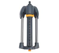 Arroseur de Jardin à 20 Trous, Base métallique, arroseur oscillant Rotatif, Angle de pulvérisation réglable, Outil d'arrosage pour pelouse, Jardin, Plastique ABS et Base