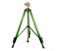 Arroseur de jardin en aluminium avec rotation circulaire complète et pieds trépied extensibles pour une irrigation fiable de la pelouse et des cultures