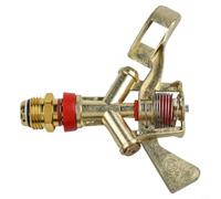 Arroseur de jardin en laiton et alliage de zinc avec filetage mâle de 5,1 cm, système d'arrosage rotatif à 360 degrés, hauteur réglable pour l'agriculture et l'irrigation de la cour