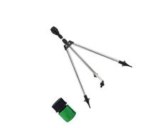 Arroseur de jardin extensible en acier inoxydable avec buses interchangeables 1,9 cm, connecteur à dégagement rapide, montage au sol, grande surface, arrosage de jardin