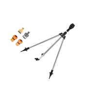 Arroseur de jardin extensible en acier inoxydable avec buses interchangeables 1,9 cm, connecteur à dégagement rapide, montage au sol, équipement d'irrigation de jardin de grande surface