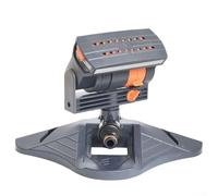 Arroseur de jardin réglable 16 trous oscillant avec large couverture pour pelouse, cour, système d'arrosage extérieur, équipement d'irrigation monté au sol (A)