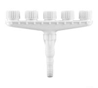 Arroseur de jardin réglable à 6 têtes avec buse de pulvérisation rotative pour tuyau pour soutenir les besoins constants d'hydratation de la pelouse et des plantes (5 têtes)