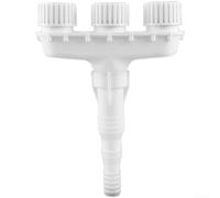 Arroseur de jardin réglable à 6 têtes avec buse de pulvérisation rotative pour tuyau pour soutenir les besoins constants d'hydratation de la pelouse et des plantes (3 têtes)