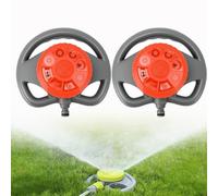 Arroseur de jardin réglable à 8 modes pour pelouse, arroseur d'eau rotatif à 360° avec modes de pulvérisation polyvalents, cadran tournant, système d'irrigation ABS économiseur d'eau pour fleurs de